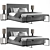 Sleek Slumber: Modern Bed 3D model small image 1