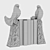 Elegant Dove Bookends: Set of 2 3D model small image 2