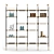 Modern Modular Bookshelf: Baxter LIBELLE 3D model small image 1