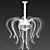 Regenbogen Platling: Adjustable Pendant Chandelier 3D model small image 2