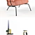 Hai Chair: Versatile Fiberglass Dressing Stool 3D model small image 2