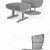 Elegant Leather Giorgetti Armchair 3D model small image 3