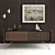 Stylish Sideboard Set: Wood, Copper & More 3D model small image 1