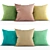 Elegant Throw Cushions 3D model small image 1