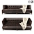 Citizen Stationary Sofa by Hooker: Designer Leather Seating 3D model small image 1