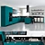 Diesel Social Kitchen: The Ultimate Stylish Space! 3D model small image 1