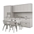 Modern Kitchen Set: IKEA Method KUNGSBANKKA 3D model small image 3