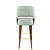 Sleek Collins Mid-Century Bar Chair 3D model small image 2