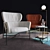 Modern Armchair Caristo SP01 3D model small image 1