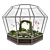 Serene Garden Florarium 3D model small image 1