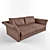 Vincent Leather Sofa 3D model small image 1