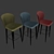 Elegant Minotti Aston Barstool 3D model small image 2