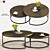 Malay Nested Coffee Tables 3D model small image 1