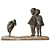 Ancient Sculpture: Children with Bird 3D model small image 2