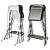 Compact and Stylish Bar Chair 3D model small image 3