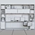 Office Essentials Wardrobe: Laptop, Stationery, Folder 3D model small image 2
