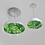 Tropical Leaf Print Chandelier 3D model small image 3