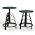 3 Sisters Stool: Elegant and Versatile Seating Solution 3D model small image 1