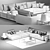 Argo Sofa: Contemporary Design by Mauro Lipparini 3D model small image 3