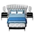 Luxury Mollie Bed: Ulivi 3D model small image 2