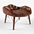 Leather Chair: Stylish and Compact 3D model small image 1