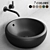 Cielo Fluid Oval Ceramic Washbasin 3D model small image 1