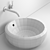 Cielo Fluid Oval Ceramic Washbasin 3D model small image 3