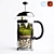 Repurposed French Press Florarium 3D model small image 1