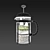 Repurposed French Press Florarium 3D model small image 2