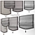 4-in-1 Roman Blind Set 3D model small image 3