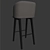 Elegant Minotti Creed Stool 3D model small image 2