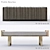 Sleek Metal Profile Bench 3D model small image 1