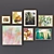 Eclectic Art Collection Set of 7 3D model small image 1