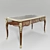 Elegant Antique Writing Desk 3D model small image 2