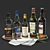 Premier Whisky Bottle Collection 3D model small image 1