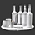 Whisky Bottle & Glass Set 3D model small image 2