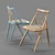 Drill Argyle Spoke Back Chair 3D model small image 1