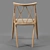 Drill Argyle Spoke Back Chair 3D model small image 2