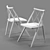 Drill Argyle Spoke Back Chair 3D model small image 3