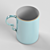 Elegant Porcelain Mugs with Gold Accent 3D model small image 2