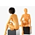 Realistic Female Mannequin with Detachable Torso 3D model small image 2