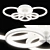 Breve Lightstar LED Ceiling Light 3D model small image 1