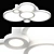 Breve Lightstar LED Ceiling Chandelier 3D model small image 1