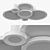 Breve Lightstar LED Ceiling Chandelier 3D model small image 2