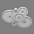 Breve Lightstar LED Ceiling Chandelier 3D model small image 3