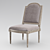 Elegant Colette Dining Chair 3D model small image 1