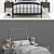 Elegant Mason Shadow Queen Bed 3D model small image 3