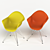 Modern Eames Style Armchair 3D model small image 2