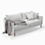 Bellus Cumulus Sofa: Elegant Comfort for Your Home 3D model small image 1