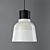 Milan Inspired Two-Toned Pendant 3D model small image 1
